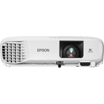 EPSON EB-W49 WXGA, 3800Lum, 1280x800, 16:10, HDMI, Ethéco) 2,7kg ,WiFi en opt,USB(A&B),VGA