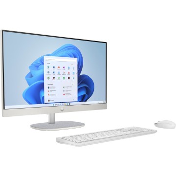 HP AIO 24 i5-1335U 23.8"FHD 8Go 512Go SSD W11H Touch Shell White 12M